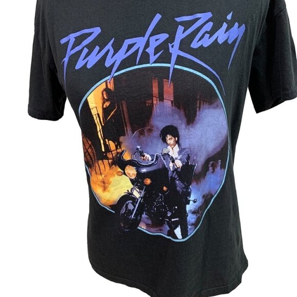 The Prince Estate Women's Prince Crewneck T-Shirt Size XS Purple Rain Print - Picture 2 of 5